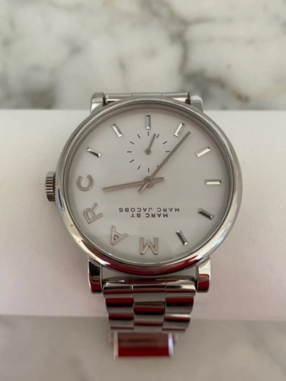 Marc Jacobs Silver Two-Hand Stainless Steel Women's Watch
